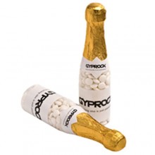 CHAMPAGNE BOTTLE FILLED WITH MINTS 220G X 1 STICKER (Normal Mints)