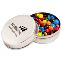 CANDLE TIN FILLED WITH M&Ms 50G