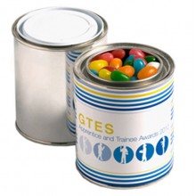 PAINT TIN FILLED WITH JELLY BEANS 225G (Mixed Colours or Corporate Colours)