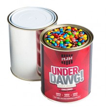 PAINT TIN FILLED WITH M&Ms 1 kg