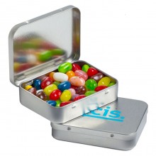Rectangle Hinge Tin filled with JELLY BELLY Jelly Beans 65g