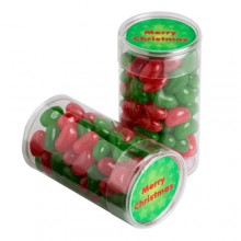PET Tube filled with CHRISTMAS Jelly Beans 100g