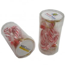 PET Tube filled with Candy Canes x6